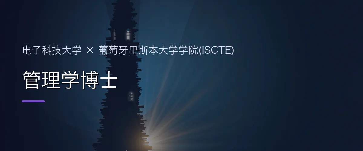 电子科技大学×葡萄牙里斯本大学学院(ISCTE) 管理学博士项目头图