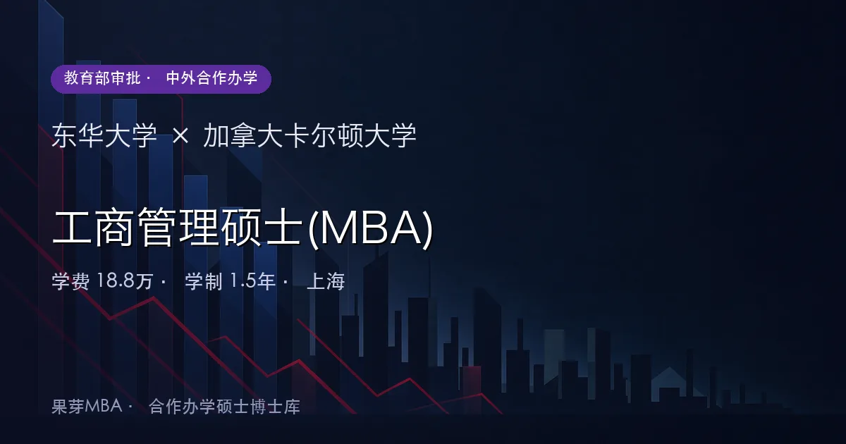 东华大学×加拿大卡尔顿大学 工商管理硕士(MBA)项目头图