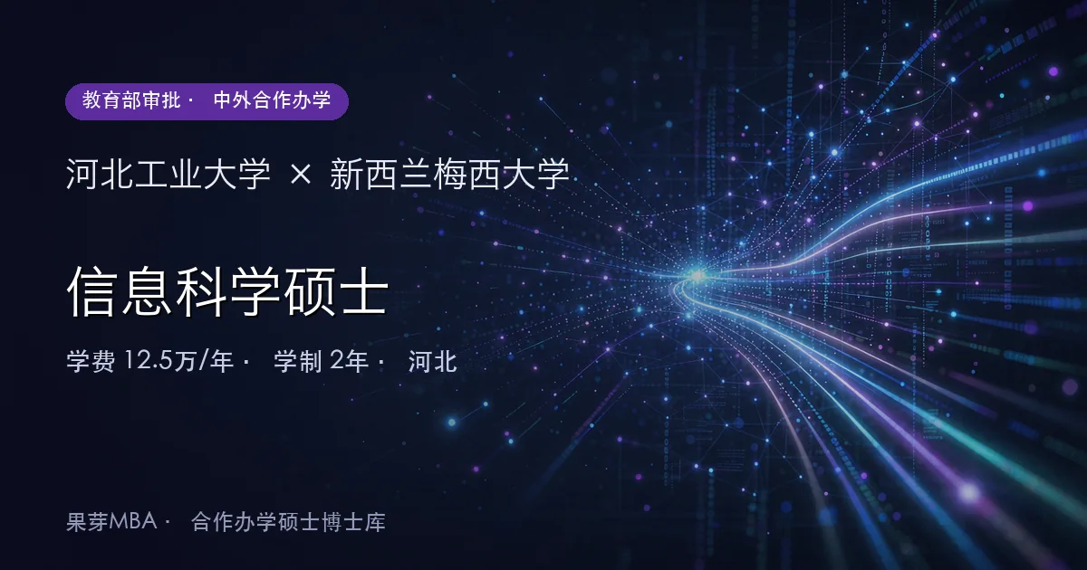 河北工业大学×新西兰梅西大学 信息科学硕士项目头图