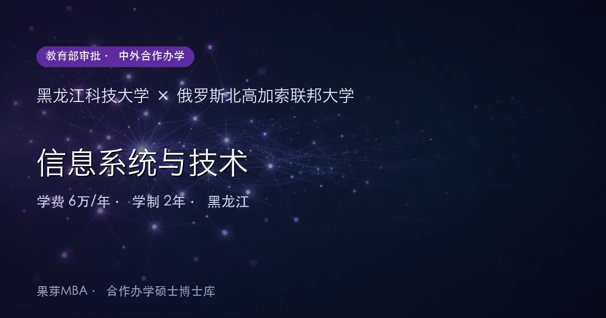 黑龙江科技大学×俄罗斯北高加索联邦大学 信息系统与技术项目头图