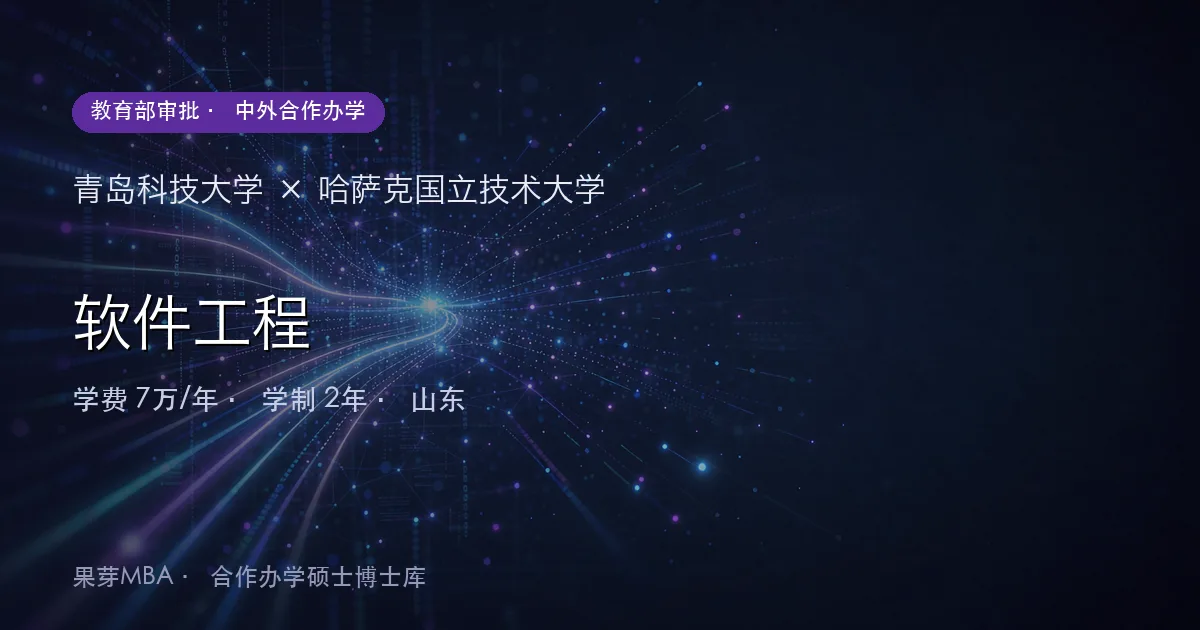 青岛科技大学×哈萨克国立技术大学 软件工程项目头图