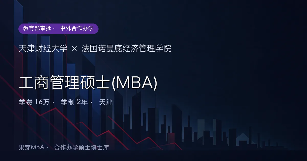天津财经大学×法国诺曼底经济管理学院 工商管理硕士(MBA)项目头图