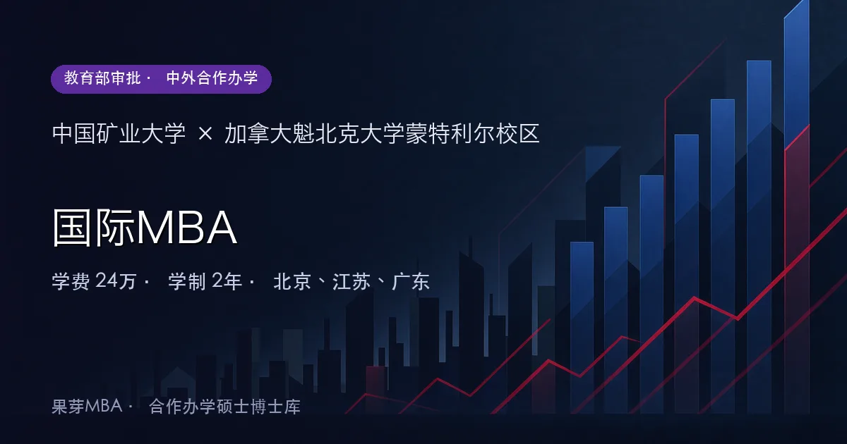 中国矿业大学×加拿大魁北克大学蒙特利尔校区 国际MBA项目头图