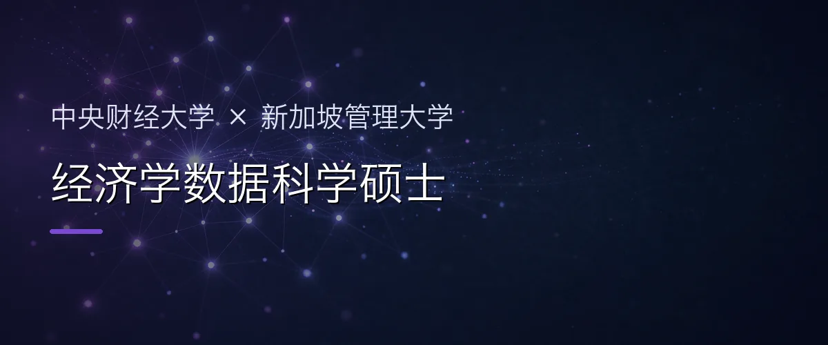 中央财经大学×新加坡管理大学 经济学数据科学硕士项目头图